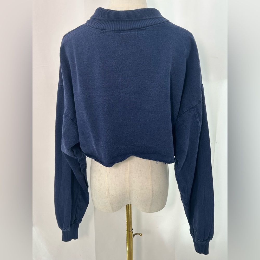 Vtg 90s Boca Ration Cropped Collared Sweater - image 3